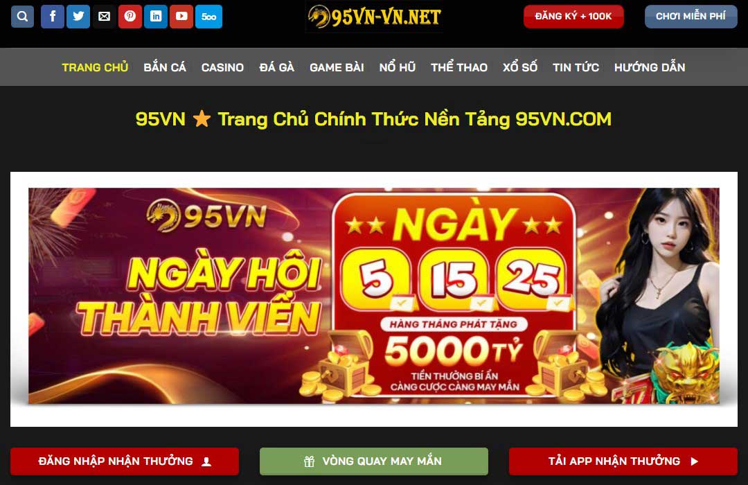 Trang chủ nhà cái 95vn 